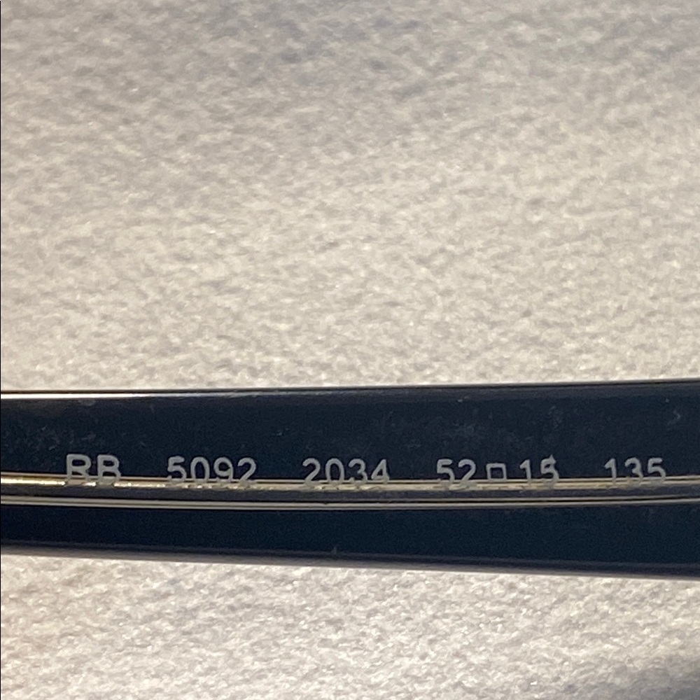 Black Ray Ban Rectangular Eyeglasses + Case - image 5